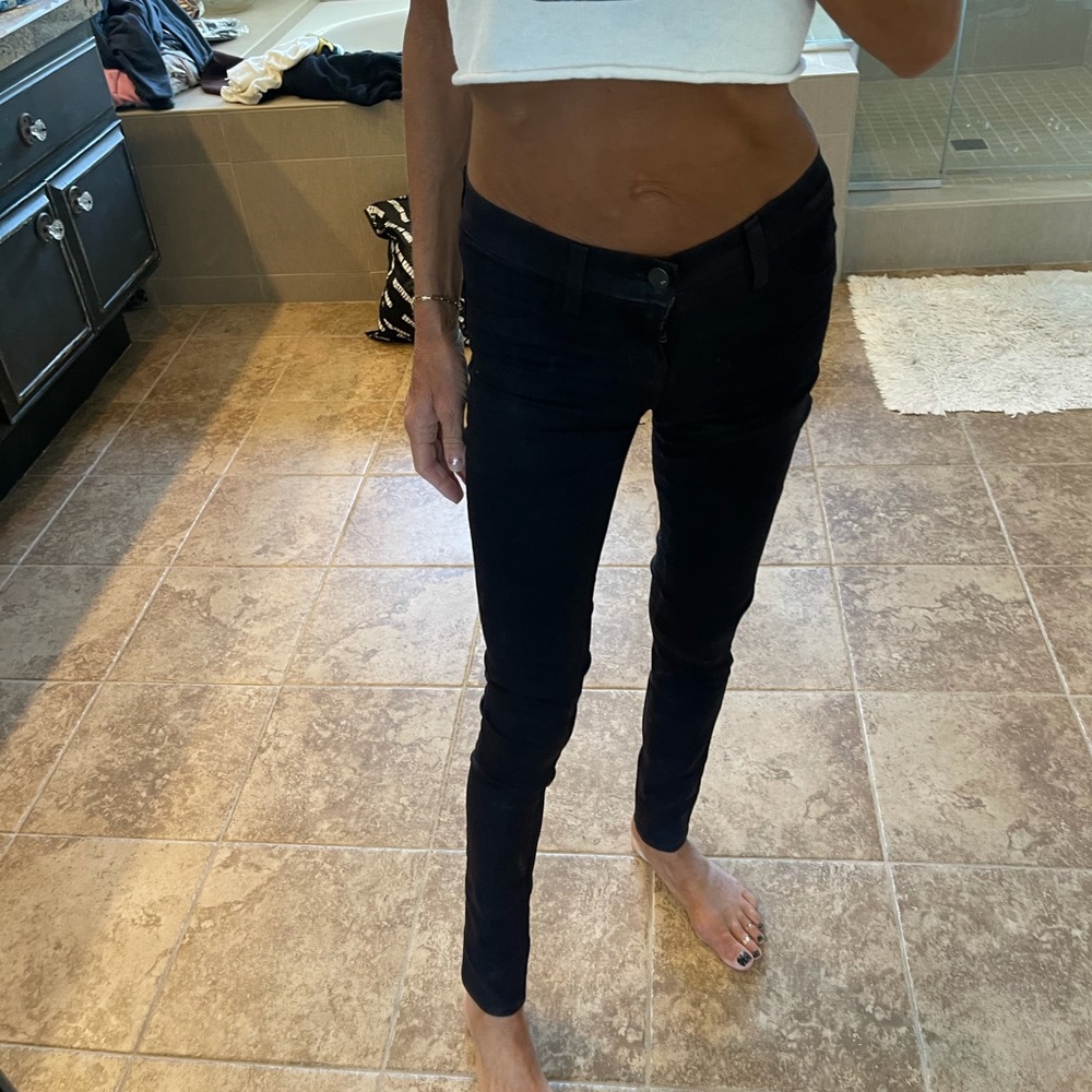 J brand coated skinny jeans